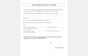 Handball Rencontre UNSS Minimes